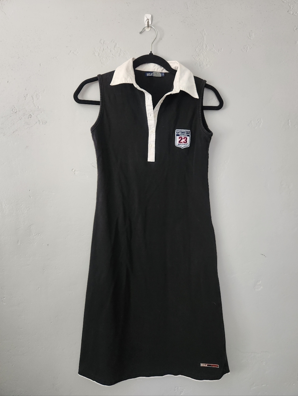Vintage UCLA Bruins Sporty Collared Sleeveless Dress Medium - Picture 2 of 9